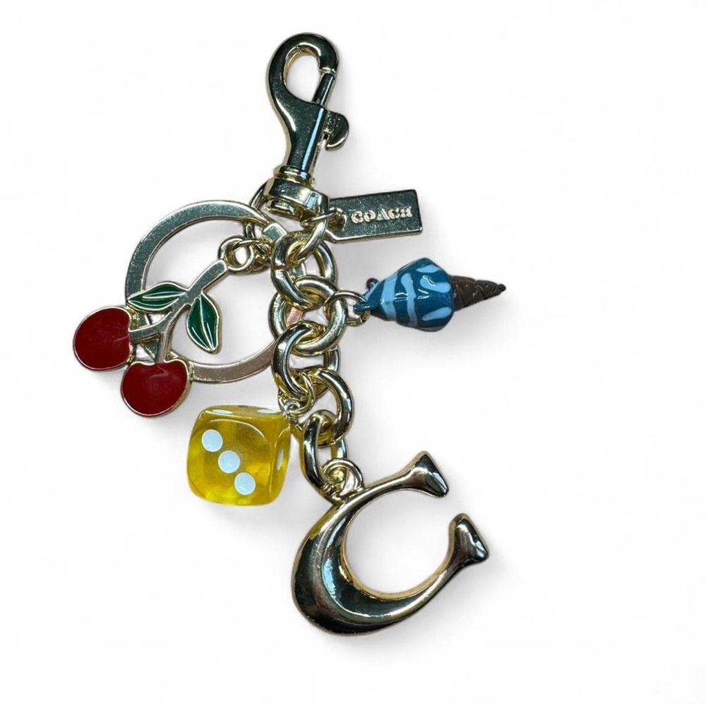 Coach Style Mixed Charms Keychain Bag Purse Charm